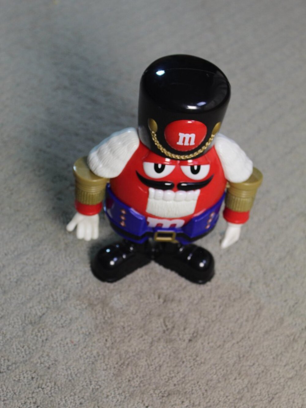 VINTAGE M&M NUTCRACKER CANDY DISPENSER Christmas Nutcracker M&M Candy Dispenser